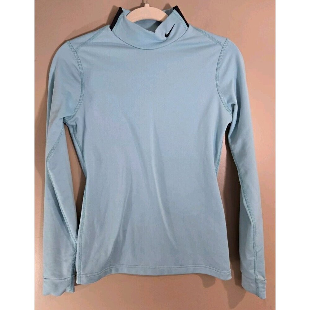 Nike Light Blue Long Sleeve compression top
